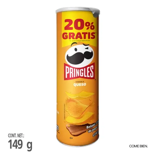 Papas Pringles Sabor a Queso - 149 g