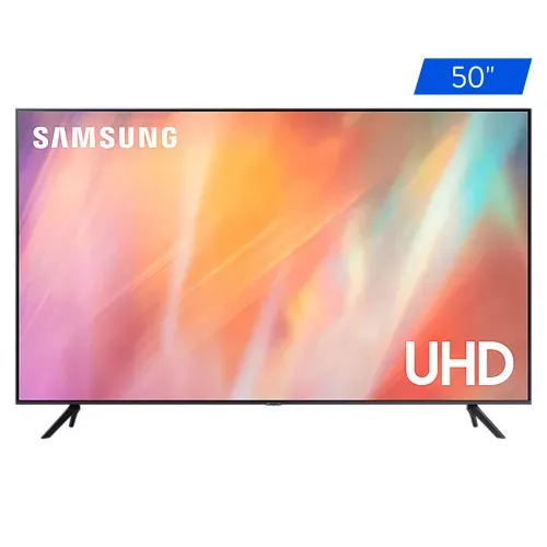 Pantalla Smart TV 4K Samsung Led De 50 Pulgadas, Modelo: Un50Au7000
