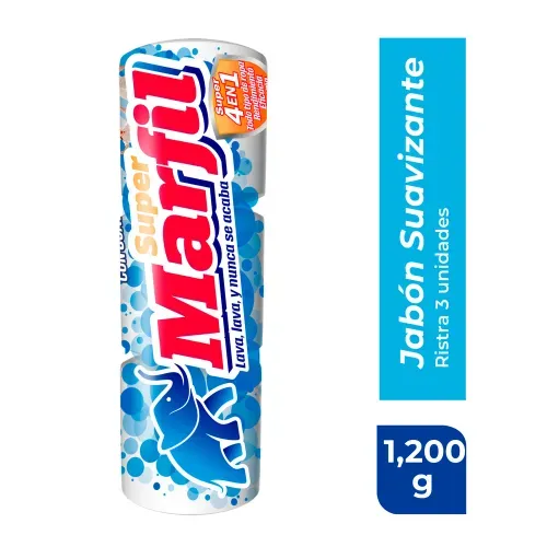 Jabón Super Invicto Blanco Natural 3 Pack -  1200g