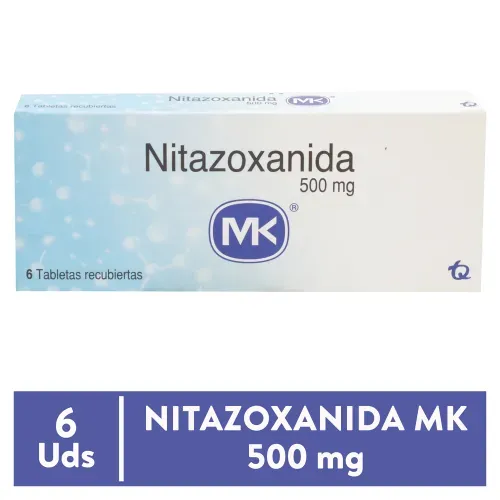 Nitazoxanida 500 Mg Mk C X 6 Tab Ea