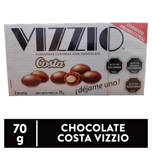 Chocolate Vizzio Con Almendras 70g
