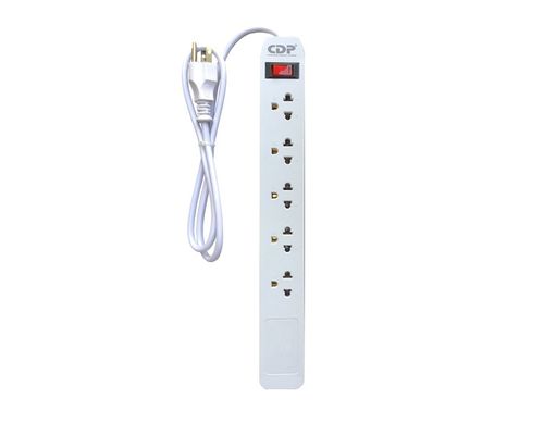 Regleta CDP R-SS5 1800 W 5 salidas supresor de picos 210 Julios 120 Vac