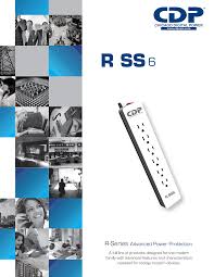 Supresor CDP R-SS6 1850 W 5 salidas supresor de picos 210 Julios 120 Vac