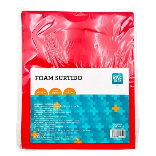 Foamy Pen + Gear colores surtidos pack - 20 Pzas