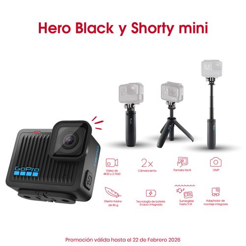 Combo GoPro Hero + Shorty mini