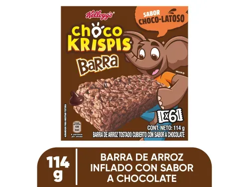 Barras de Cereal Kelloggs Choco Krispis 6 Pack - 114 g