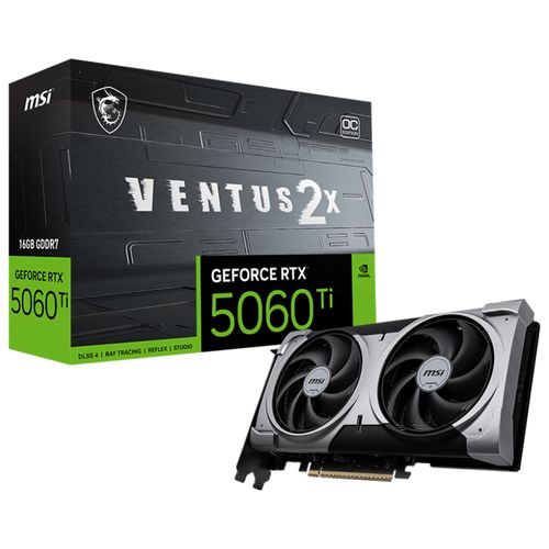 Tarjeta de video MSI GeForce RTX 5060 TI Ventus 2X 16gb GDDR7