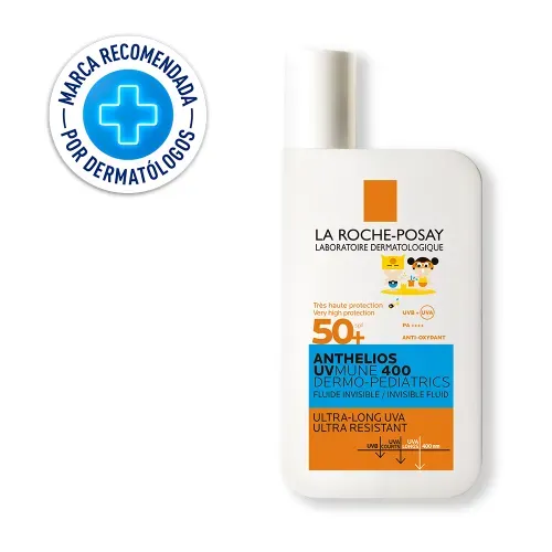 PROTECTOR SOLAR FACIAL NIÑOS ANTHELIOS DERMO-PEDIATRICS FLUIDO UVMUNE 400 SPF 50+LA ROCHE POSAY 50ML