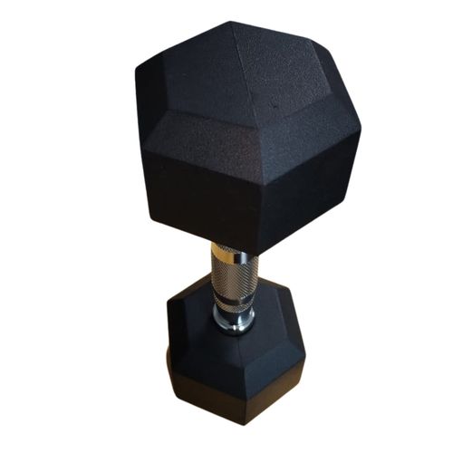 Mancuerna Hexagonal de 15 lb de caucho SportFit Segura y Duradera