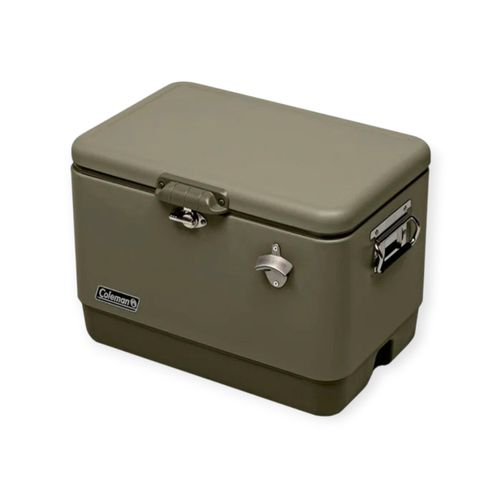 Hielera Coleman color verde 54QT