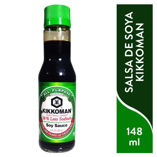 Salsa De Soya Kikkoman Baja En Sodio - 148 ml