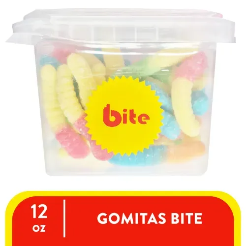 Tarro Sour Mini Neon Gummi Worms 12oz