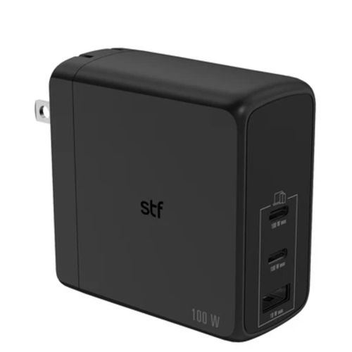 Cargador Stuffactory de pared GaN 100w 3 salidas 3A