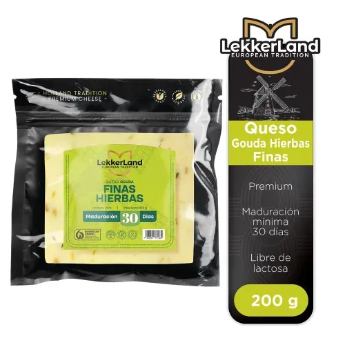Queso Gouda Hierbasfinas Lekkerlan - 200 g