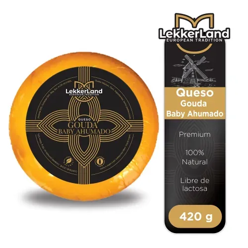 Queso Lekkerland gouda ahumado - 420 g