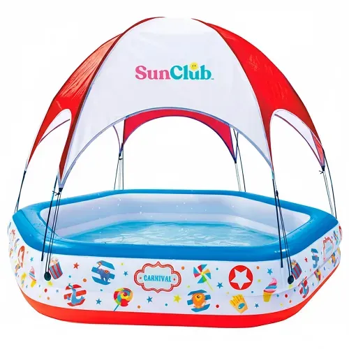 Piscina Sunclub con capacidad de 550 L Sombra  – 223x208x163 cm