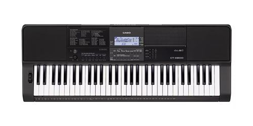 Teclado Casio CT‑X800 con 61 Teclas Sensitivas Fuente de Sonido AiX y Rueda Pitch Bend