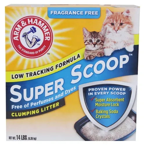 Arena para gatos ARM & HAMMER Super Scoop sin fragancia - 6.35 kg