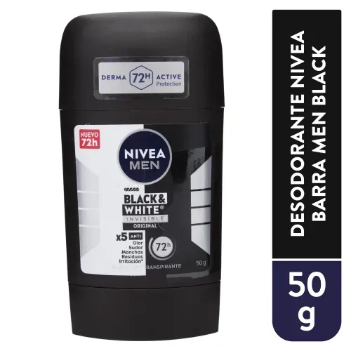 Desodorante Nivea Barra Men Black White - 50 g