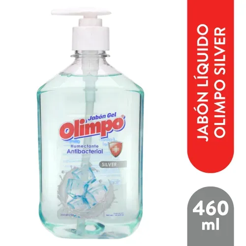 Jabón Olimpo Antibacterial Liquido Silver - 460 g
