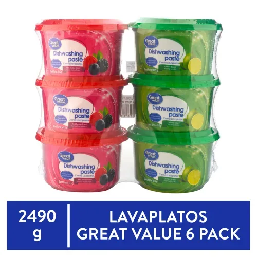 Lavaplatos Limon Frut Rojos Marca Supermax - 6 Pack