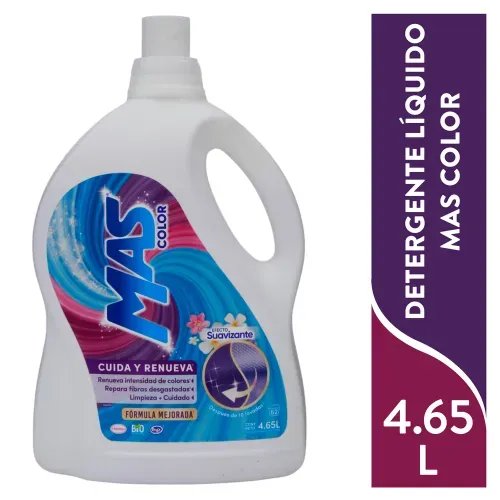 Detergente Líquido Suavizante Mas Color - 4650ml