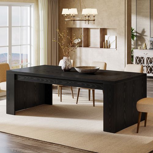 Mesa Tribesigns MDF color negro modelo: HOGA-SL0147X