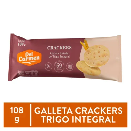 Del Carmen Galleta Cracker Integral 108g