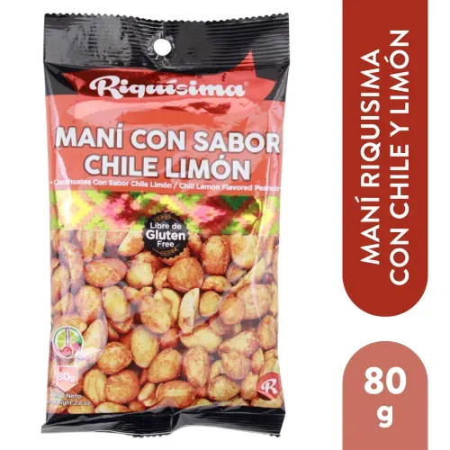 Mani Riquisima con Chile y Limón - 80 g