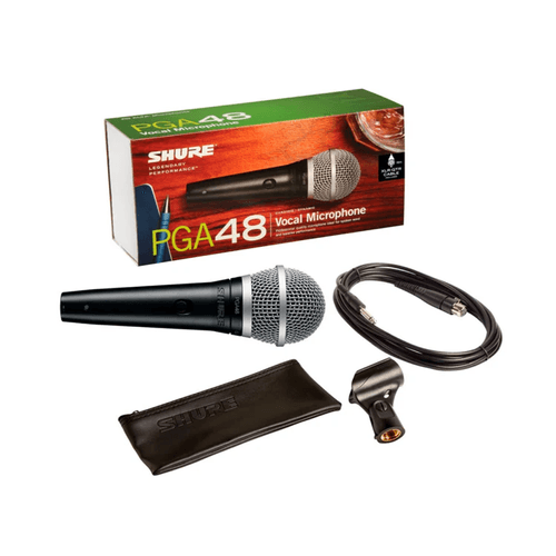 Micrófono SHURE cardioide dinámico para Voces Marca Shure, Incluye Cable Xlr-Qtr
