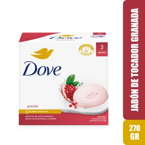 Jabón Barra Dove Revigorizante Granada en Barra - 90 g