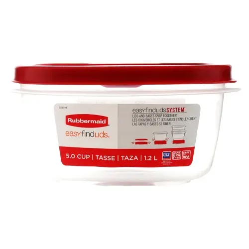 Hermetico Rubbermaid Efl Cuadrado 1.2Lt