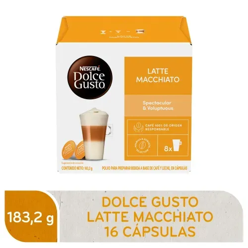 Café Nescafé Dolce Gusto Latte Macchiato Caja 16 Cápsulas - 183,2 g