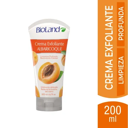 Crema Exfoliante Bioland Albaricoque Limpieza Profunda - 200 ml