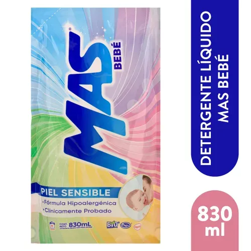 Detergente Liquido Mas Bebe - 830 ml