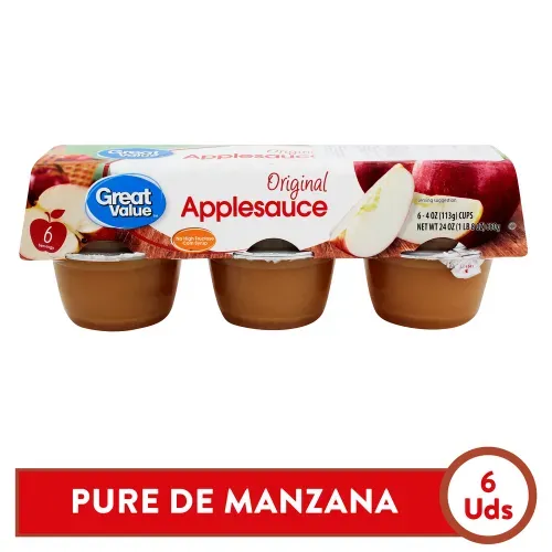Puré Great Value Manzana - 680 g