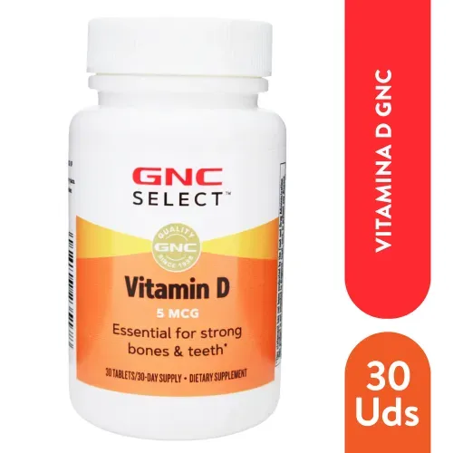 Vitamina d 3 Gnc Select 30 Unidad