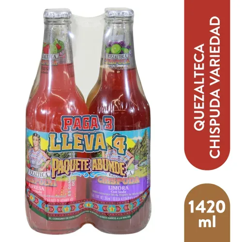 4pack Quezalteca Chispuda Varied 1420ml