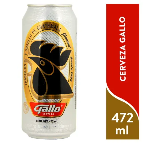 Cerveza Gallo Lata - 472 ml