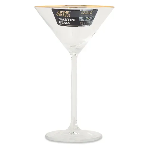 Martini Con Borde Dorado De Thyme Table