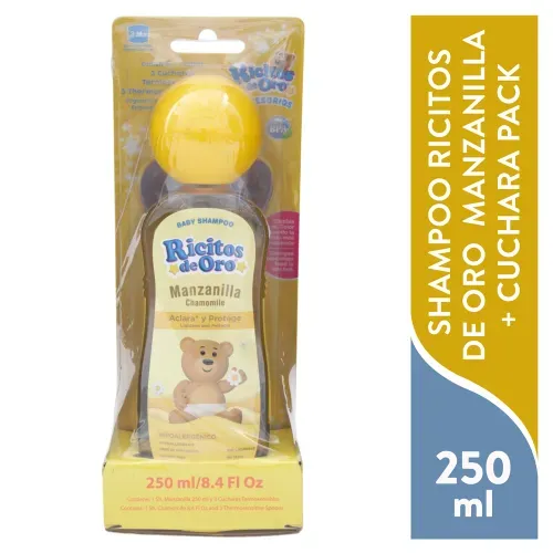 Pack Ricitod de oro Shampoo Manzanilla Mas Cuchara - 250ml