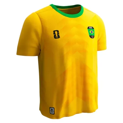 Camiseta deportiva FIFA Brasil manga corta para niños - Talla 14