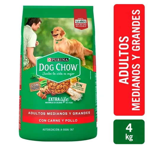 Comida para perro Purina Dog Chow Adulto medianos y grandes 4 kg