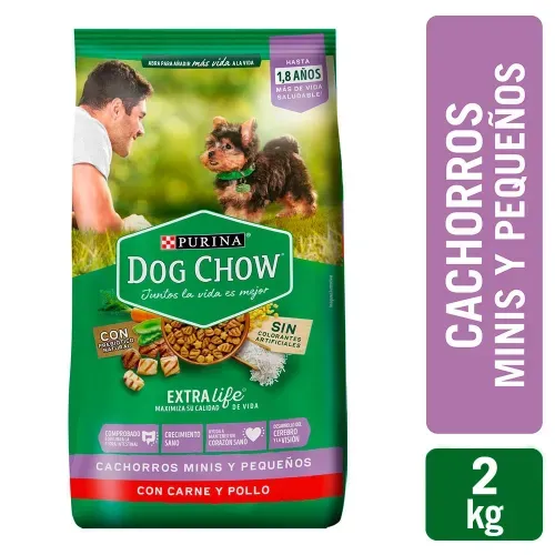 Alimento Dog Chow para cachorro raza pequeña - 2 kg