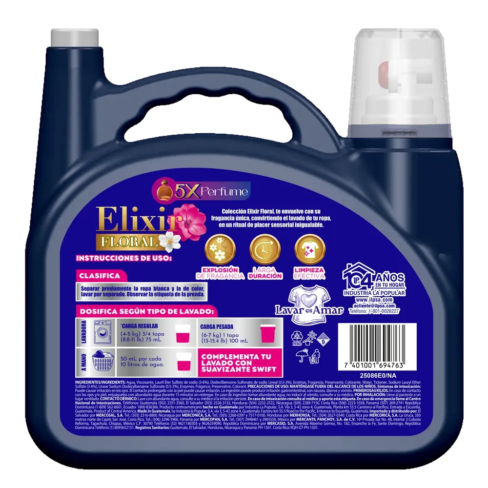 Comprar Detergente Liquido de Ropa Swift Elixir 4.5 L | Walmart