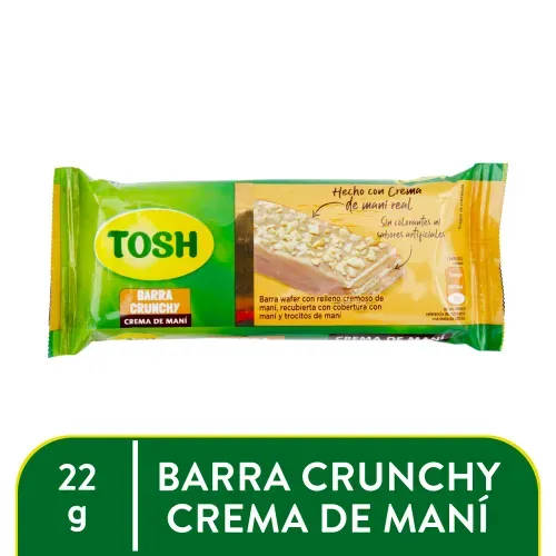 Barra Tosh Crema Mani Crunchy 22gr