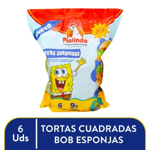 Torta Cuadrada Bob Esponja 6 Un