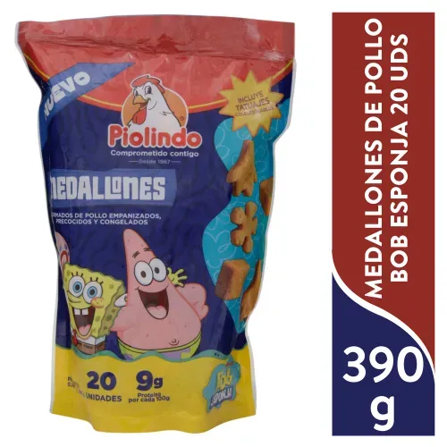 Medallones Bob Esponja 20 Unds