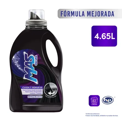 Detergente Mas Color líquido ropa oscura - 4650 ml