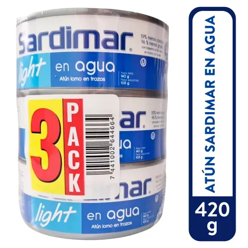 Atún Sardimar trozos en agua 3 Pack - 420 g